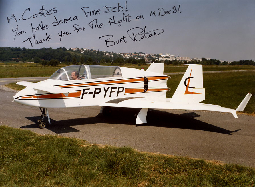 4-Jet Viggen, 12-1981, dédicace B. Rutan