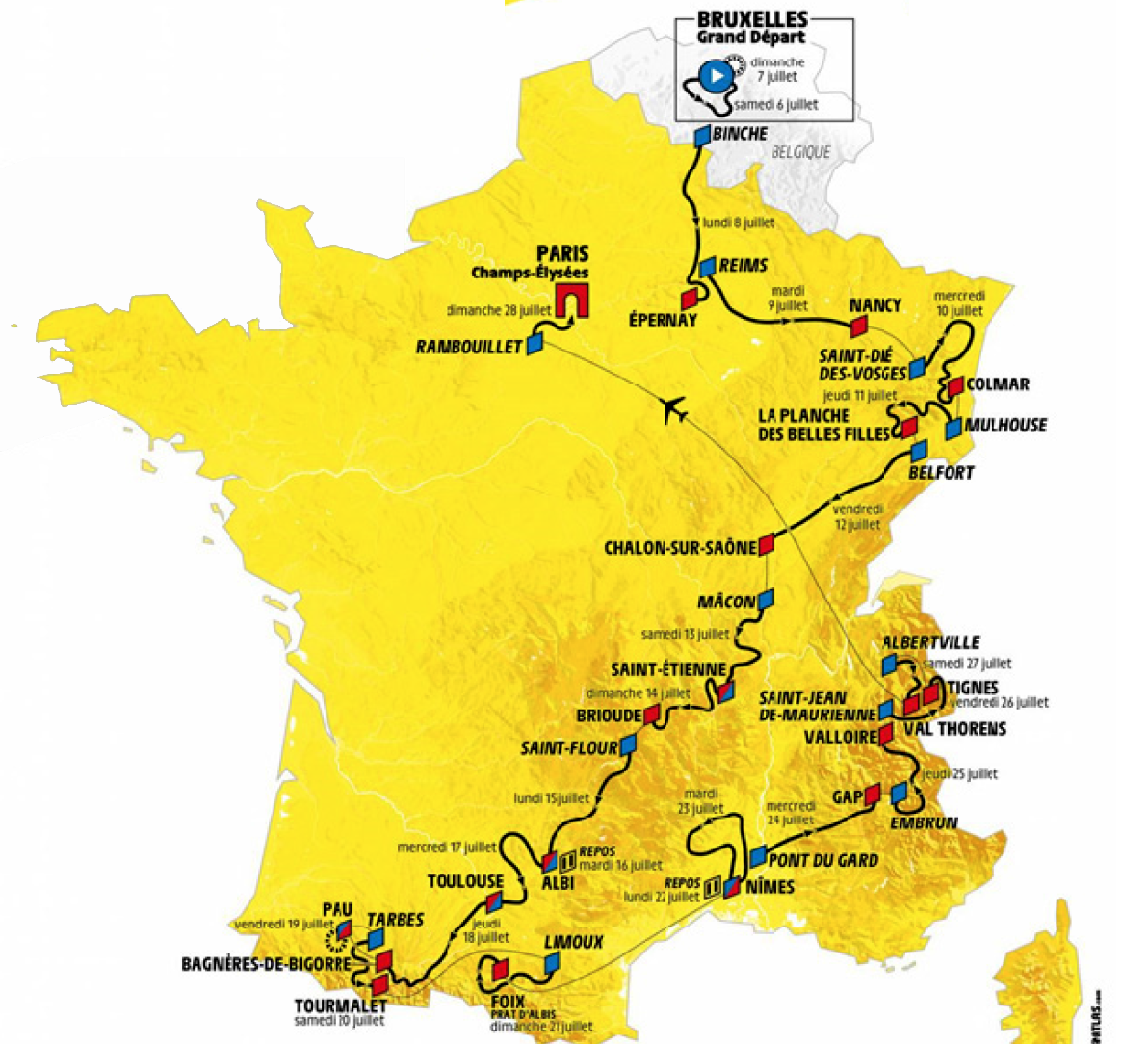 Etape Tour De France Dimanche 10 Juillet 2022 Anticiper le Tour de France… – aeroVFR